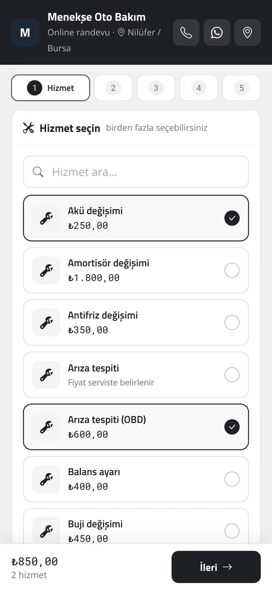 Randevul — Müşteri deneyimi 1