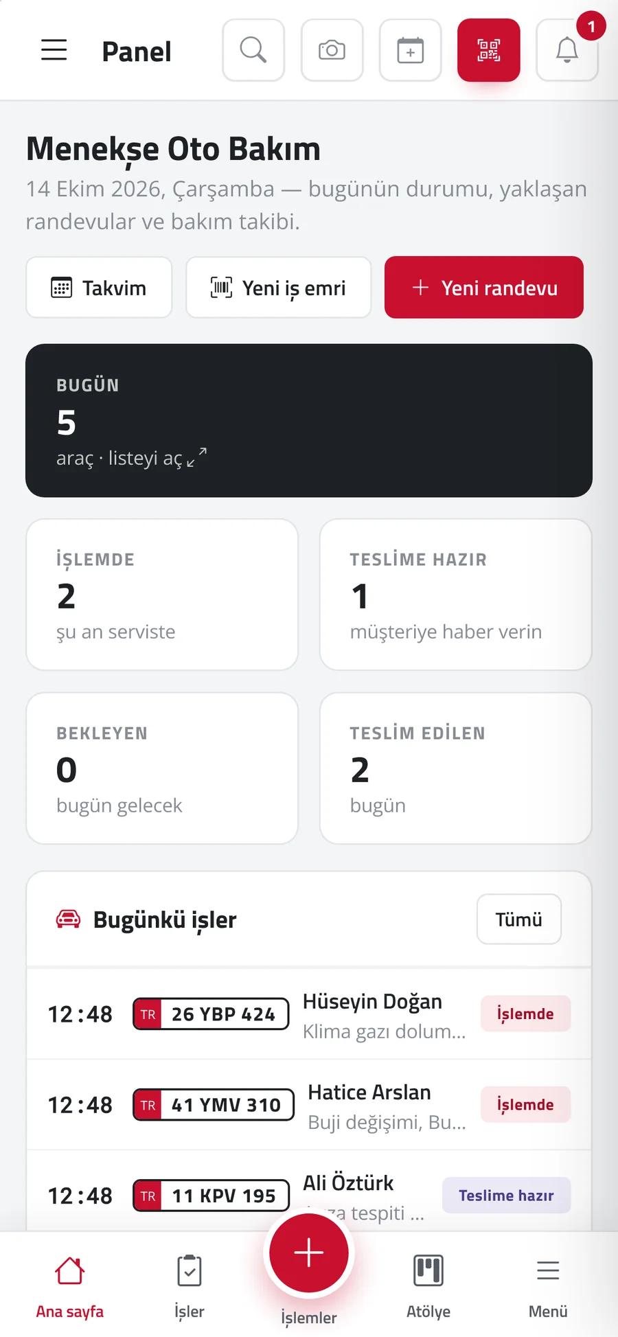 Randevul — Telefonda ve tablette 1