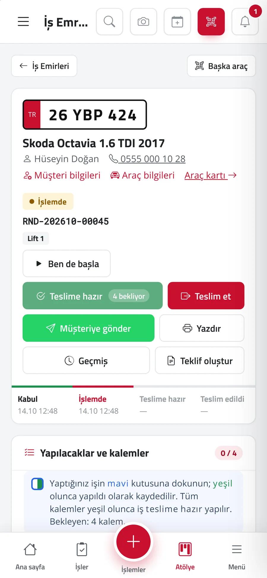 Randevul — Telefonda ve tablette 2